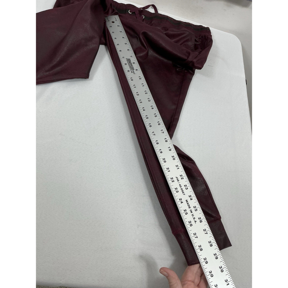 Womans Excellent Condition NY & C Pullon Casual Jogger Athletic Pants XL Maroon - Picture 8 of 9